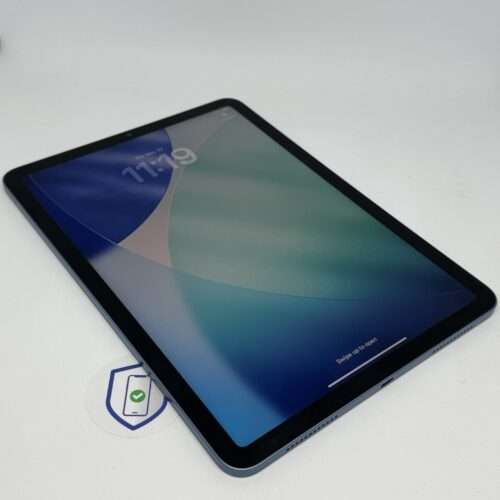 IMG_3145 iPad Air 5e M1 64GB blauw /krasvrij /87% batt /garantie