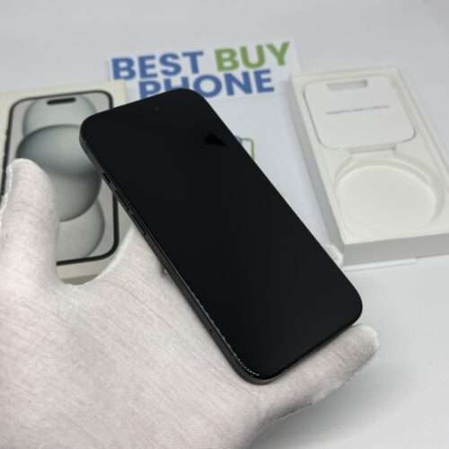 IMG_3158 2 iPhone 15 128GB zwart /krasvrij scherm /87% batt /garantie