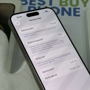 IMG_3175 iPhone 15 Pro Max 512GB naturel /kras vrij /100% batt /garantie