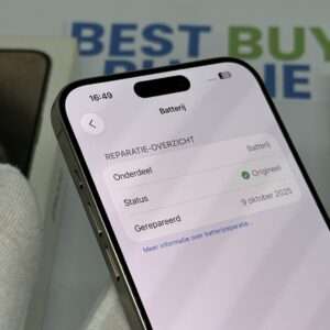 IMG_3178 2 iPhone 15 Pro Max 512GB naturel /kras vrij /100% batt /garantie