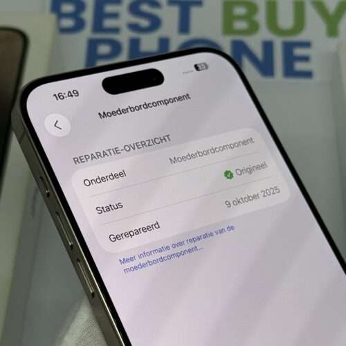 IMG_3179 2 iPhone 15 Pro Max 512GB naturel /kras vrij /100% batt /garantie