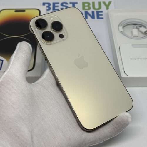 IMG_3191 iPhone 14 Pro Max 128GB goud /kras vrij /88% batt /garantie