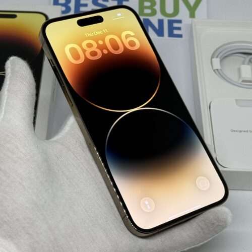 IMG_3196 iPhone 14 Pro Max 128GB goud /kras vrij /88% batt /garantie