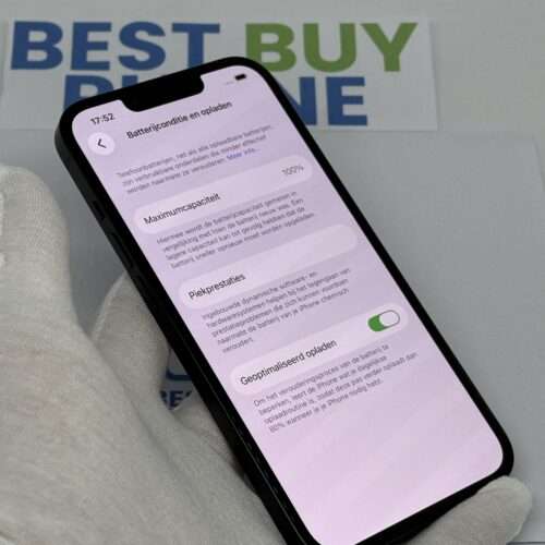 IMG_3210 iPhone 13 128GB zwart /krasvrij /100% batt /garantie