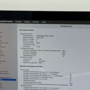MacBook Air M1 256GB zilver /licht gebruikt /93% batt /garantie