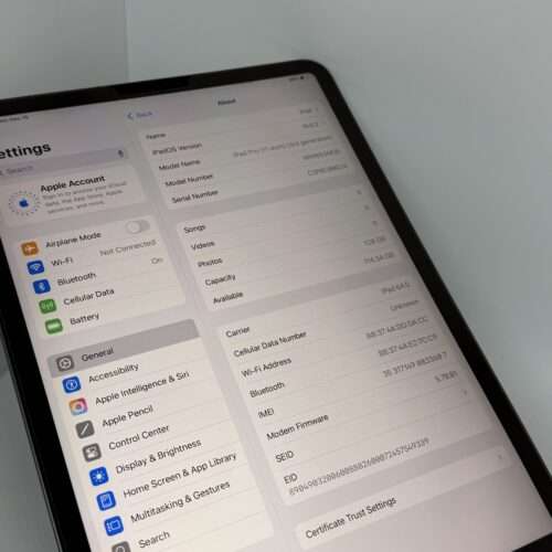 iPad Pro 3e 11 inch M1 128GB grijs 5G /krasvrij scherm /88% batt /garantie