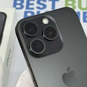 iPhone 15 Pro 128GB zwart /krasvrij /89% batt /garantie