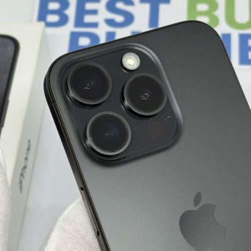 iPhone 15 Pro 128GB zwart /krasvrij /89% batt /garantie