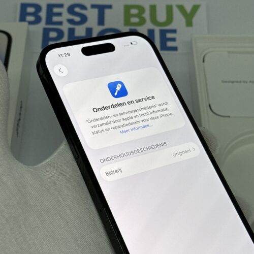 IMG_3406 iPhone 14 Pro 512GB zwart /krasvrij scherm /100% batt /garantie