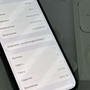 IMG_3408 iPhone 14 Pro 512GB zwart /krasvrij scherm /100% batt /garantie
