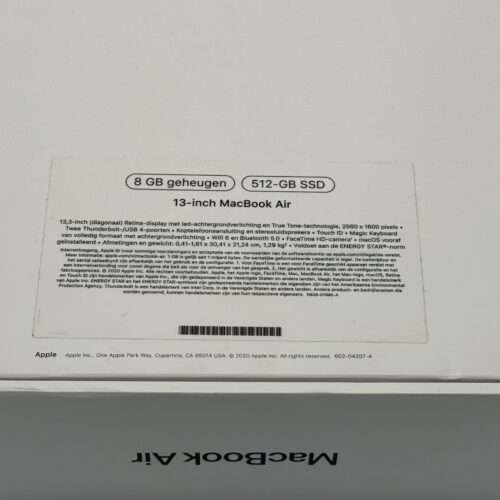 MacBook Air M1 512GB grijs /licht gebruikt /88% batt /garantie
