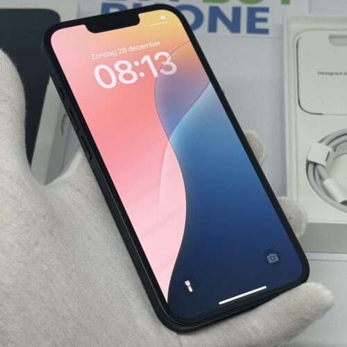 IMG_3812 iPhone 13 128GB zwart /100% batt /krasvrij /garantie