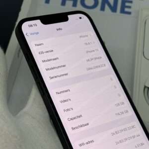 IMG_3814 iPhone 13 128GB zwart /100% batt /krasvrij /garantie