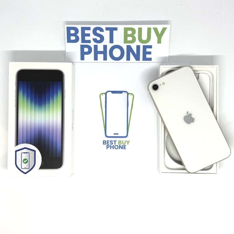 IMG_4153 iPhone SE 2022 128GB wit /krasvrij /93% batt /garantie