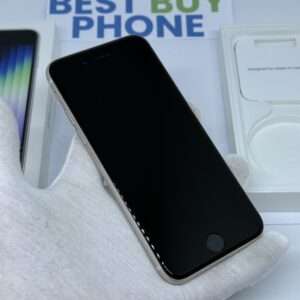 iPhone SE 2022 128GB wit /krasvrij /93% batt /garantie