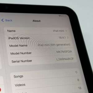 IMG_5985 iPad mini 6e 64GB grijs /krasvrij /100% batt /garantie
