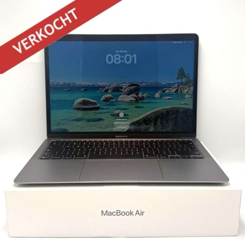 MacBook Air M1 256GB grijs /zeer net /100% batt /garantie