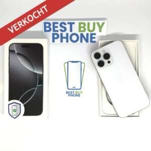 16 pro max iPhone 16 Pro Max 256GB wit /krasvrij scherm /100% batt /garantie