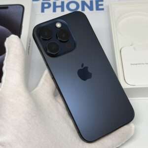 IMG_0040 iPhone 15 Pro 128GB blauw /krasvrij glas /92% batt /garantie