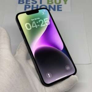 iPhone 14 128GB zwart /krasvrij scherm /85% batt /garantie