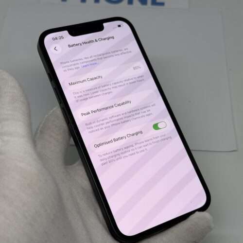 iPhone 14 128GB zwart /krasvrij scherm /85% batt /garantie