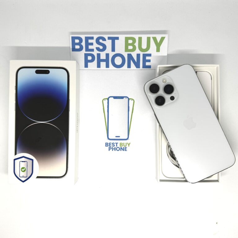iPhone 14 Pro Max 128GB zilver /krasvrij glas /87% batt /garantie