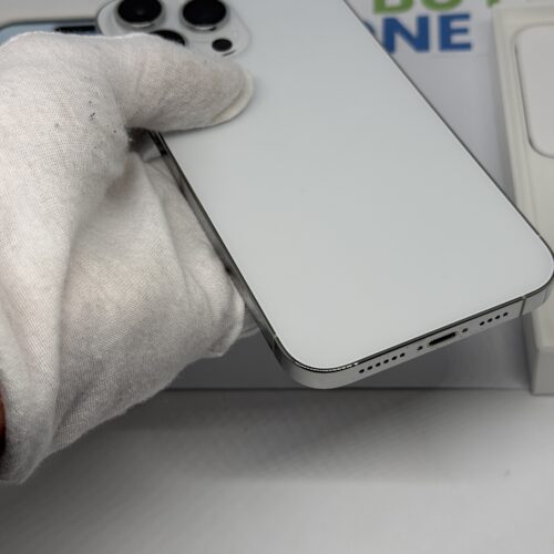 iPhone 14 Pro Max 128GB zilver /krasvrij glas /87% batt /garantie