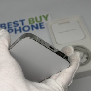 iPhone 14 Pro Max 128GB zilver /krasvrij glas /87% batt /garantie