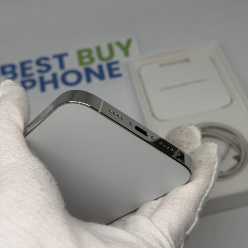 iPhone 14 Pro Max 128GB zilver /krasvrij glas /87% batt /garantie