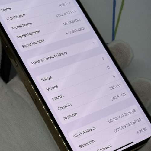 iPhone 13 Pro 256GB goud /zeer net /91% batt /garantie