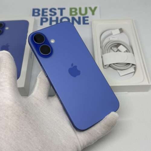 iPhone 16 128GB blauw /licht gebruikt /100% batt /garantie