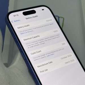 iPhone 16 128GB blauw /licht gebruikt /100% batt /garantie