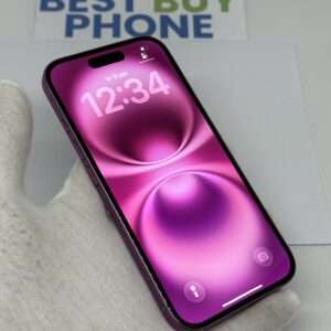 iPhone 16 128GB roze /krasvrij /94% batt /garantie