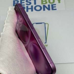 iPhone 16 128GB roze /krasvrij /94% batt /garantie