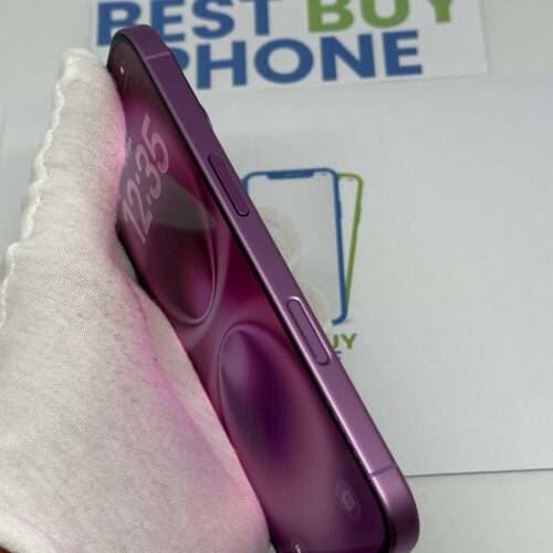 iPhone 16 128GB roze /krasvrij /94% batt /garantie