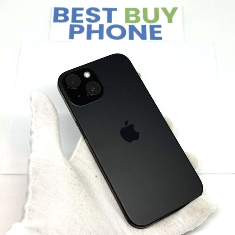 iPhone 15 128GB zwart /kras vrij scherm /87% batt /garantie