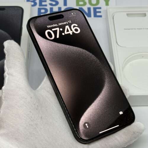 iPhone 15 Pro Max 512GB zwart /kras vrij scherm /89% batt /garantie