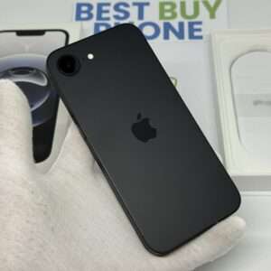 iPhone 16E 128GB zwart /zeer net /100% batt /garantie