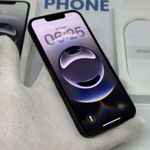 iPhone 16E 128GB zwart /zeer net /100% batt /garantie