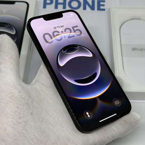 iPhone 16E 128GB zwart /zeer net /100% batt /garantie