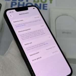 iPhone 16E 128GB zwart /zeer net /100% batt /garantie