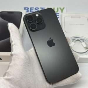 iPhone 15 Pro Max 256GB zwart /kras vrij /88% batt /garantie