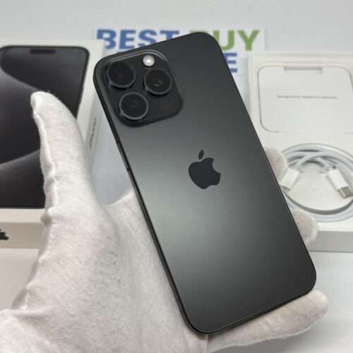 iPhone 15 Pro Max 256GB zwart /kras vrij /88% batt /garantie