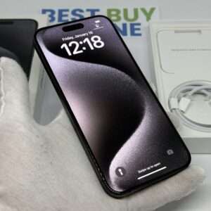 iPhone 15 Pro Max 256GB zwart /kras vrij /88% batt /garantie