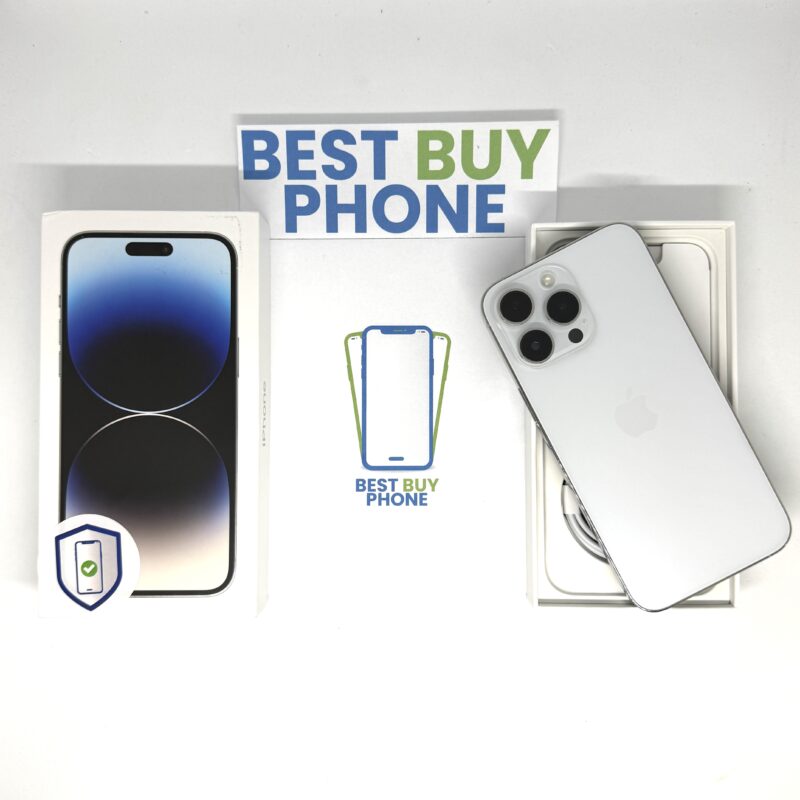 iPhone 14 Pro Max 512GB zilver /zeer net /86% batt /garantie