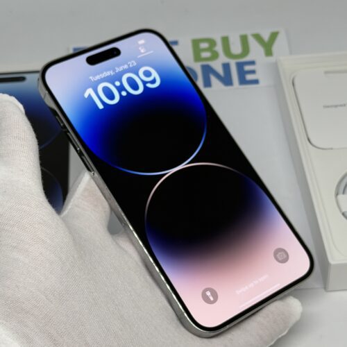 IMG_4842 2 iPhone 14 Pro Max 512GB zilver /zeer net /86% batt /garantie