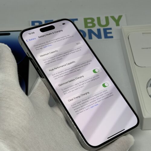 IMG_4843 2 iPhone 14 Pro Max 512GB zilver /zeer net /86% batt /garantie