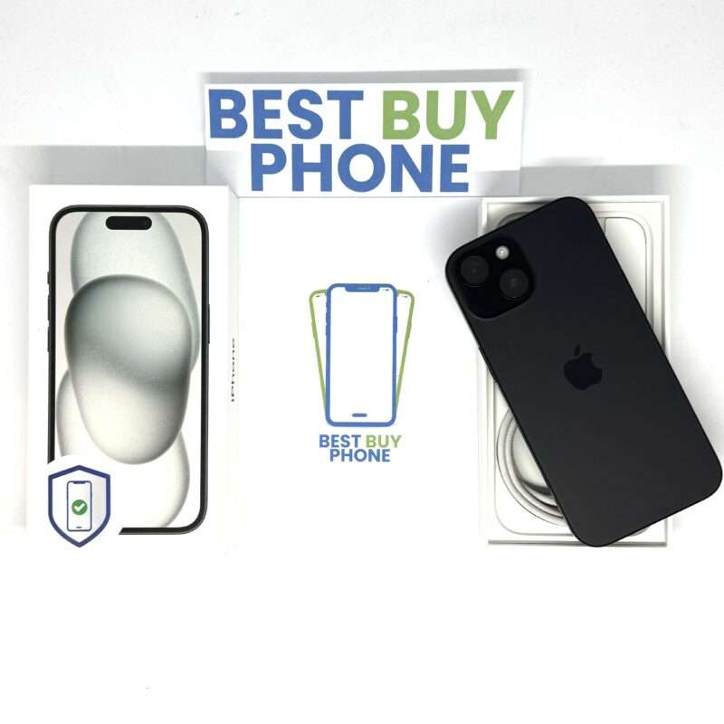 IMG_5022 iPhone 15 128GB zwart E-sim /92% batt /zeer net /garantie