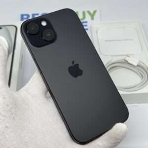 iPhone 15 128GB zwart E-sim /92% batt /zeer net /garantie