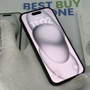 iPhone 15 128GB zwart E-sim /92% batt /zeer net /garantie